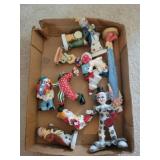 Assorted clown decor