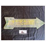 Metal John Deere Arrow sign