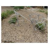 Metal bicycle planter