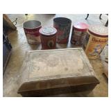 Vintage tin cans