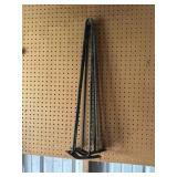 Metal hair pin table legs