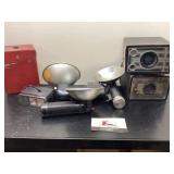 Vintage cameras and accessories
