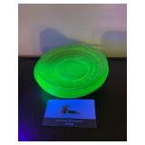 Uranium glass dessert plates