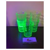 Uranium glass glasses