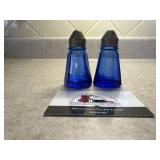 Cobalt blue salt and pepper shakers