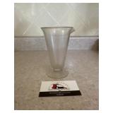 Antique glass apothecary measuring jar