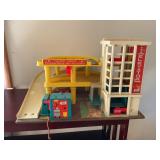 Fisher price car garage