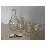 Decanter and goblets