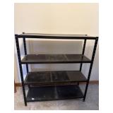 Metal shelves