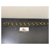 Brass ring belt