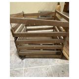Wooden egg crate