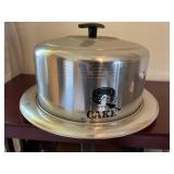 Vintage metal cake carrier