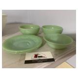 Jadeite plates and bowls