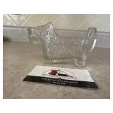 Glass Scotty dog