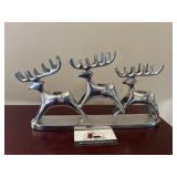 Metal Reindeer Candle Stick Holder