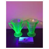 Uranium glass dishes