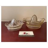 Two glass juicers