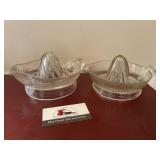 Two Glass Juicers