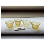 Vintage Yellow Depression Glass