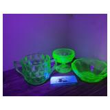 Uranium Glass Dishes