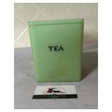 Jadeite TEA canister