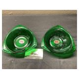 Anchor Glass Green Glass Trays