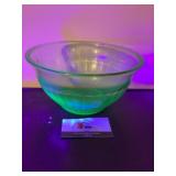 Uranium glass bowl