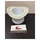 Milk glass planter