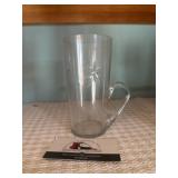 Vintage tall glass with handle