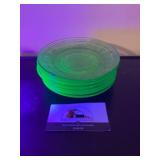 Uranium glass plates