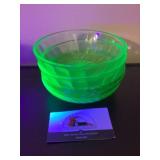 Uranium glass bowls