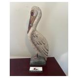 Wood Pelican Decor