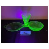 Uranium Glass Dishes
