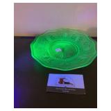 Uranium glass dish