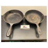 8 inch and 10.5 inch cast-iron skillet
