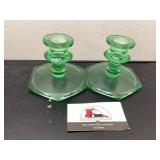 glass candle holders