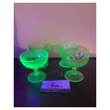 Uranium glass glasses
