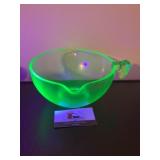 Uranium  glass batter bowl