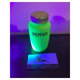 Jadeite uranium pepper shaker