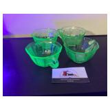 Uranium glass mugs