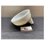 Vintage Milk Glass Juicer Bowl Attachment