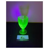 Uranium Glass Goblet
