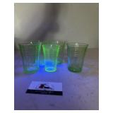 Uranium juice glasses