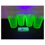 Uranium Glass Cups