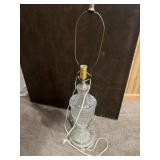 Glass table lamp