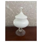 Glass candy dish