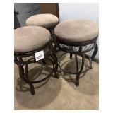 24 in metal frame  stools