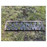 Cast iron bench back
