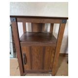 Bar height side table