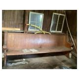 Oak pew 92 1/4 long